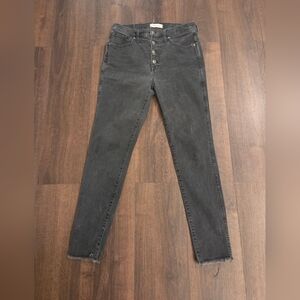 Madewell Women's Gray High Rise Skinny Jeans